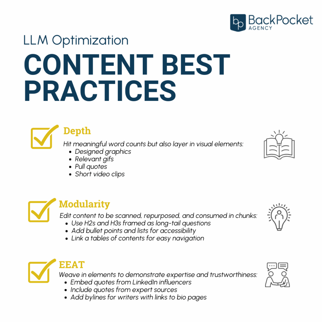 LLM optimization content best practices